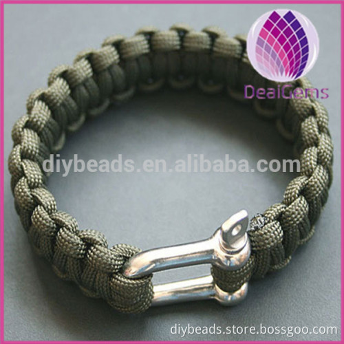outdoor survival alloy buckle 7 strands 550 paracord bracelet